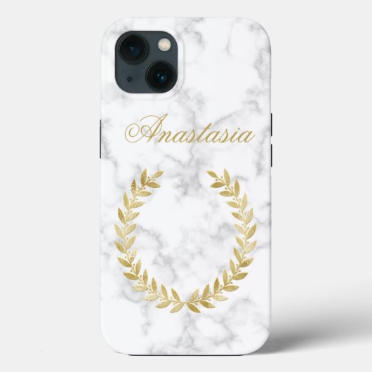 Phantastischer, Cooler, weißer Marmor mit Ihrem Na Case-Mate iPhone Hülle (Rückseite)