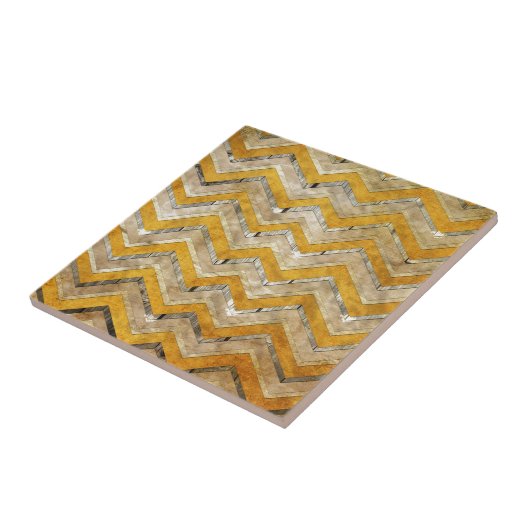 Phantastischer cooler Zickzack Zickzackmustermörte Fliese (Seite)