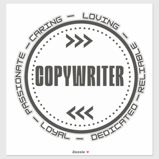 Phantastischer Copywriter Aufkleber (Blatt)