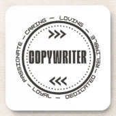 Phantastischer Copywriter Getränkeuntersetzer (Vorderseite)