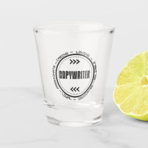 Phantastischer Copywriter Schnapsglas