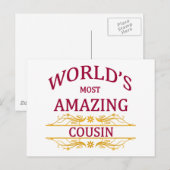 Phantastischer Cousin Postkarte (Vorne/Hinten)