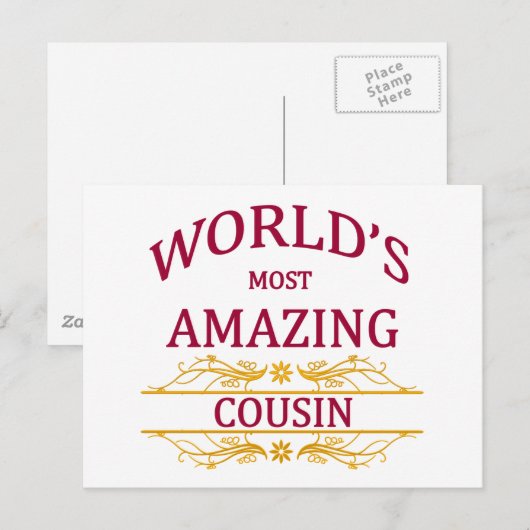 Phantastischer Cousin Postkarte (Vorne/Hinten)