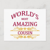 Phantastischer Cousin Postkarte (Vorderseite)