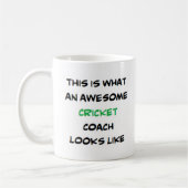 phantastischer Cricket-Coach Kaffeetasse (Links)