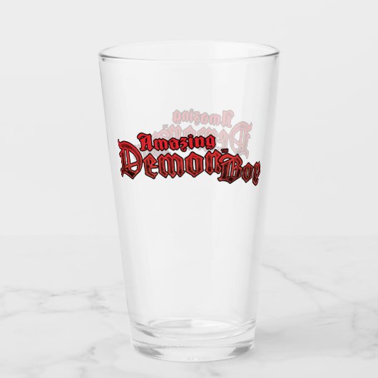 Phantastischer Dämonenjunge  Glas (Vorderseite)