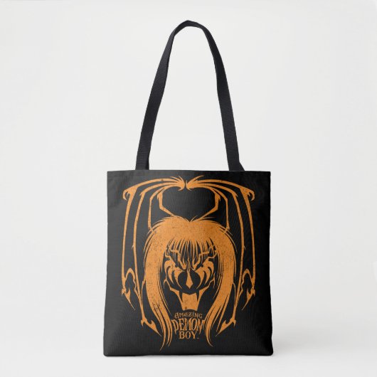 Phantastischer Dämonenjunge Halloween 2021 Orange Tasche (Vorderseite)