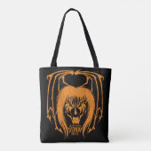 Phantastischer Dämonenjunge Halloween 2021 Orange Tasche (Rückseite)