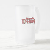 Phantastischer Dämonenjunge  Mattglas Bierglas (VorderseiteRechts)