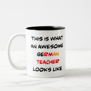 phantastischer deutscher Lehrer Zweifarbige Tasse