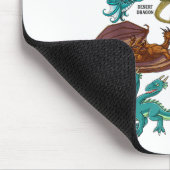 Phantastischer Drache liebt Drachenarten _1 Mousepad (Ecke)
