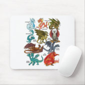Phantastischer Drache liebt Drachenarten _1 Mousepad (Mit Mouse)