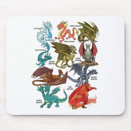 Phantastischer Drache liebt Drachenarten _1 Mousepad (Vorne)