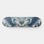 Phantastischer Drache umgeben von Wolken Skateboard (Horizontal)