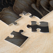 Phantastischer, dunkler Steampenschädel Puzzle (Seite)