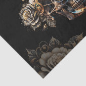 Phantastischer, dunkler Steampenschädel Seidenpapier (Ausschnitt)