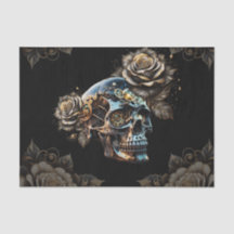 Phantastischer, dunkler Steampenschädel