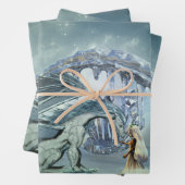 Phantastischer Eisdrache Geschenkpapier Set (Beispiel)