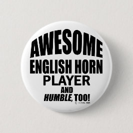 Phantastischer englischer Horn Player Button