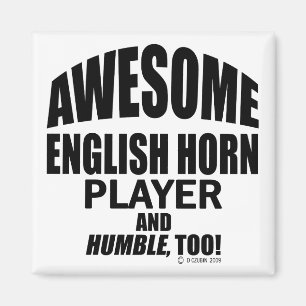 Phantastischer englischer Horn Player Magnet