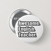 Phantastischer Englischlehrer Button (Vorne & Hinten)