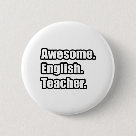 Phantastischer Englischlehrer Button (Vorderseite)
