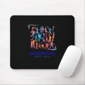 Phantastischer Farbabschlag Basketball Est 1891 De Mousepad (Mit Mouse)