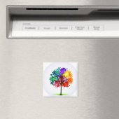 Phantastischer, farbenfroher Baum voller Liebe , L Magnet (In Situ (Geschirrspüler))