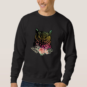 Phantastischer, farbiger Eukalyptkopf mit Rose Sweatshirt