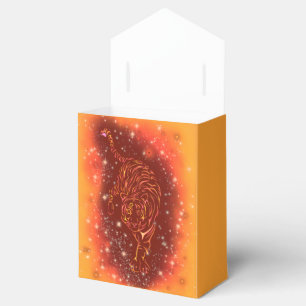 Phantastischer Feuertiger in der Galaxy Starry Nig Geschenkschachtel