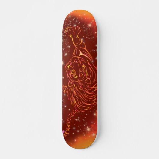 Phantastischer Feuertiger in der Galaxy Starry Nig Skateboard (Vorne)
