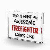Phantastischer Feuerwehrmann Feuerwehrmann Fotoblock (Rechts)