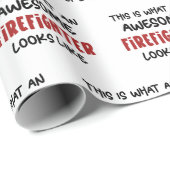 Phantastischer Feuerwehrmann Feuerwehrmann Geschenkpapier (Rolleneckpunkt)