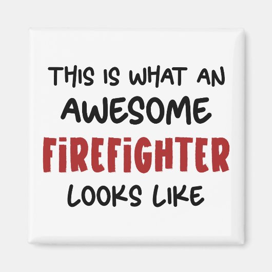 Phantastischer Feuerwehrmann Feuerwehrmann Magnet (Vorne)