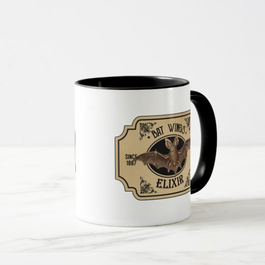 Phantastischer Fledermausflügel Elixir Halloween Tasse (VorderseiteRechts)
