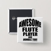 Phantastischer Flute-Player Button (Vorne & Hinten)