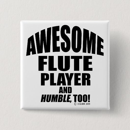 Phantastischer Flute-Player Button (Vorderseite)