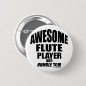 Phantastischer Flute-Player Button (Vorne & Hinten)