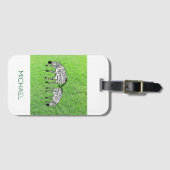 Phantastischer Freund, Niedlich und Happy Zebras Gepäckanhänger (Vorderseite (Horizontal))