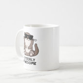 Phantastischer Funny Animal Otter Puff Kaffeetasse (Vorderseite Links)