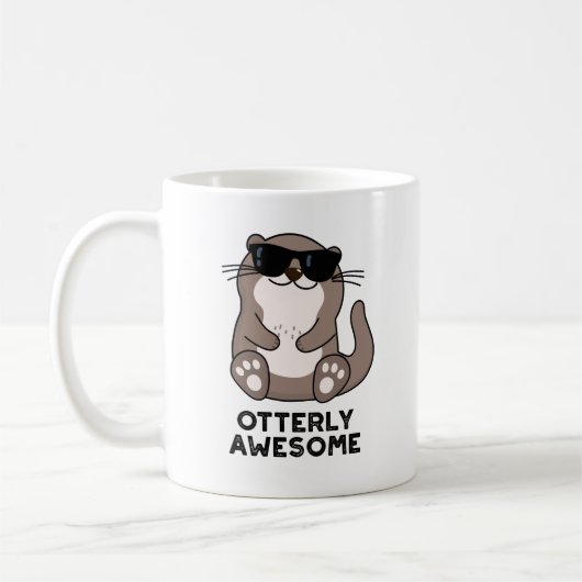 Phantastischer Funny Animal Otter Puff Kaffeetasse (Links)
