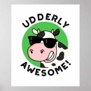 Phantastischer Funny Cow Puff Poster