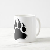 Phantastischer Gay Bear-Effekt B&W-3D-Effekt Kaffeetasse (VorderseiteRechts)