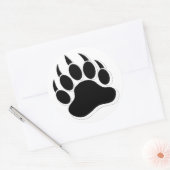 Phantastischer Gay Bear-Effekt B&W-3D-Effekt Runder Aufkleber (Umschlag)