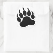 Phantastischer Gay Bear-Effekt B&W-3D-Effekt Runder Aufkleber (Tasche)