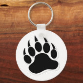 Phantastischer Gay Bear-Effekt B&W-3D-Effekt Schlüsselanhänger (Vorderseite)