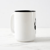 Phantastischer Gay Bear Paw B&W 3D-Effekt Zweifarbige Tasse (Vorderseite Links)
