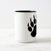 Phantastischer Gay Bear Paw B&W 3D-Effekt Zweifarbige Tasse (Mittel)