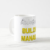 Phantastischer Gebäude Manager Cool Job Mitarbeite Kaffeetasse (Vorderseite Links)