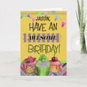 Phantastischer Geburtstag eines guten Menschen Karte (Vorderseite)